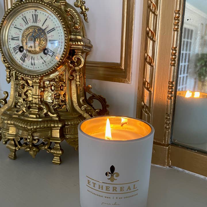 Pure Chic | Natural Home - Wholesale Jar/Filled Candle - ETHEREAL - Pure Coconut/Soy Candle | Non-Toxic | 8oz