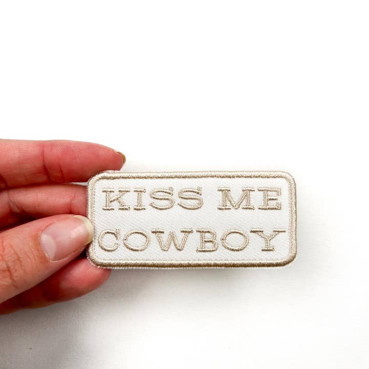 Kiss Me Cowboy Patch Embroidered Iron-On Patch Western Rodeo and other Purchase Wholesale kiss me cowboy. Free Returns & Net 60 Terms on Faire trending on Faire.