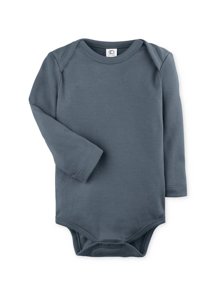 Colored Organics - Wholesale Bodysuit (Non-Footed) - Baby - Organic Baby Long Sleeve Classic Bodysuit - Harbor