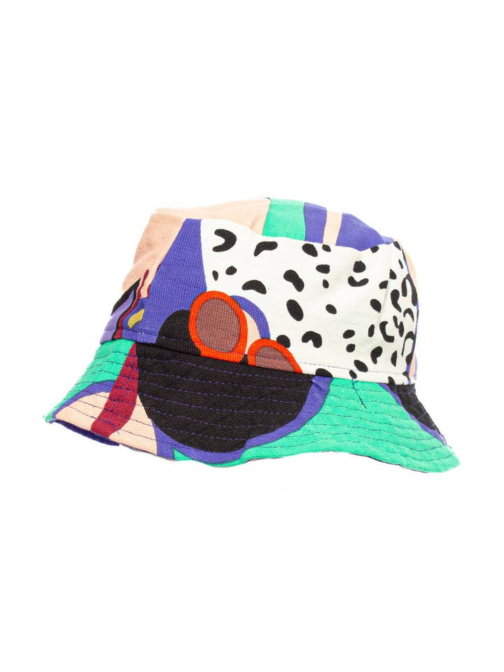 ABSTRACT PRINT T.U. HAT 100% CO MADE IN INDIA for wholesale by Ayfee