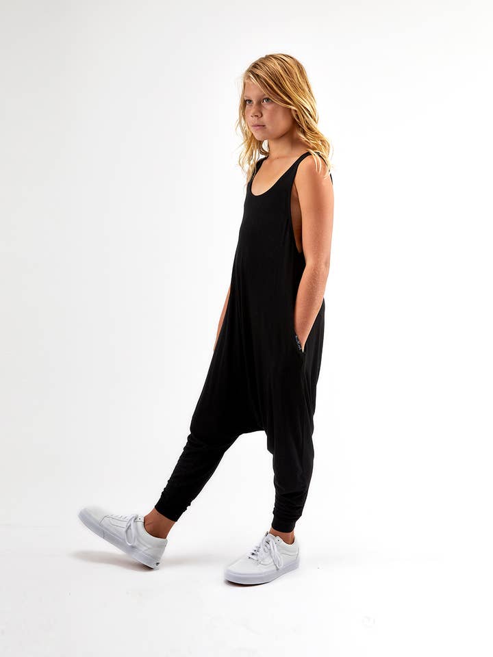 Black Mini Kids Momper for wholesale by Momper Romper