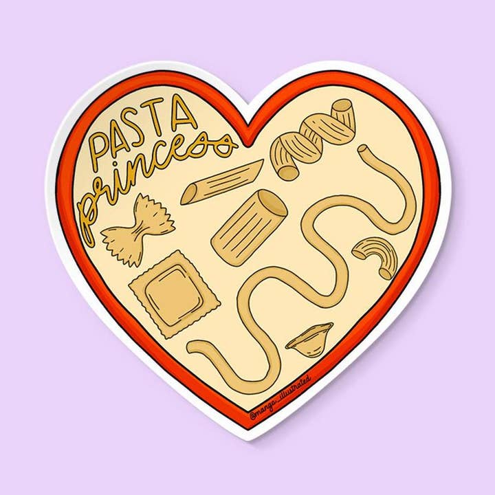 Adesivo principessa della pasta per la vendita all'ingrosso da parte di MangoIllustrated