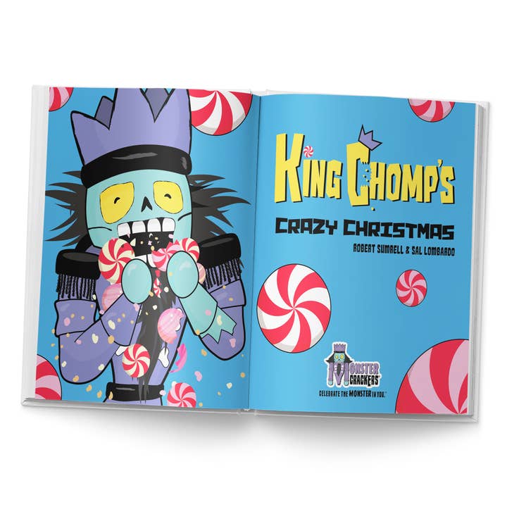 Monster Crackers - Wholesale Book - Kids - King Chomp Crazy Christmas Children’s Hardcover Book