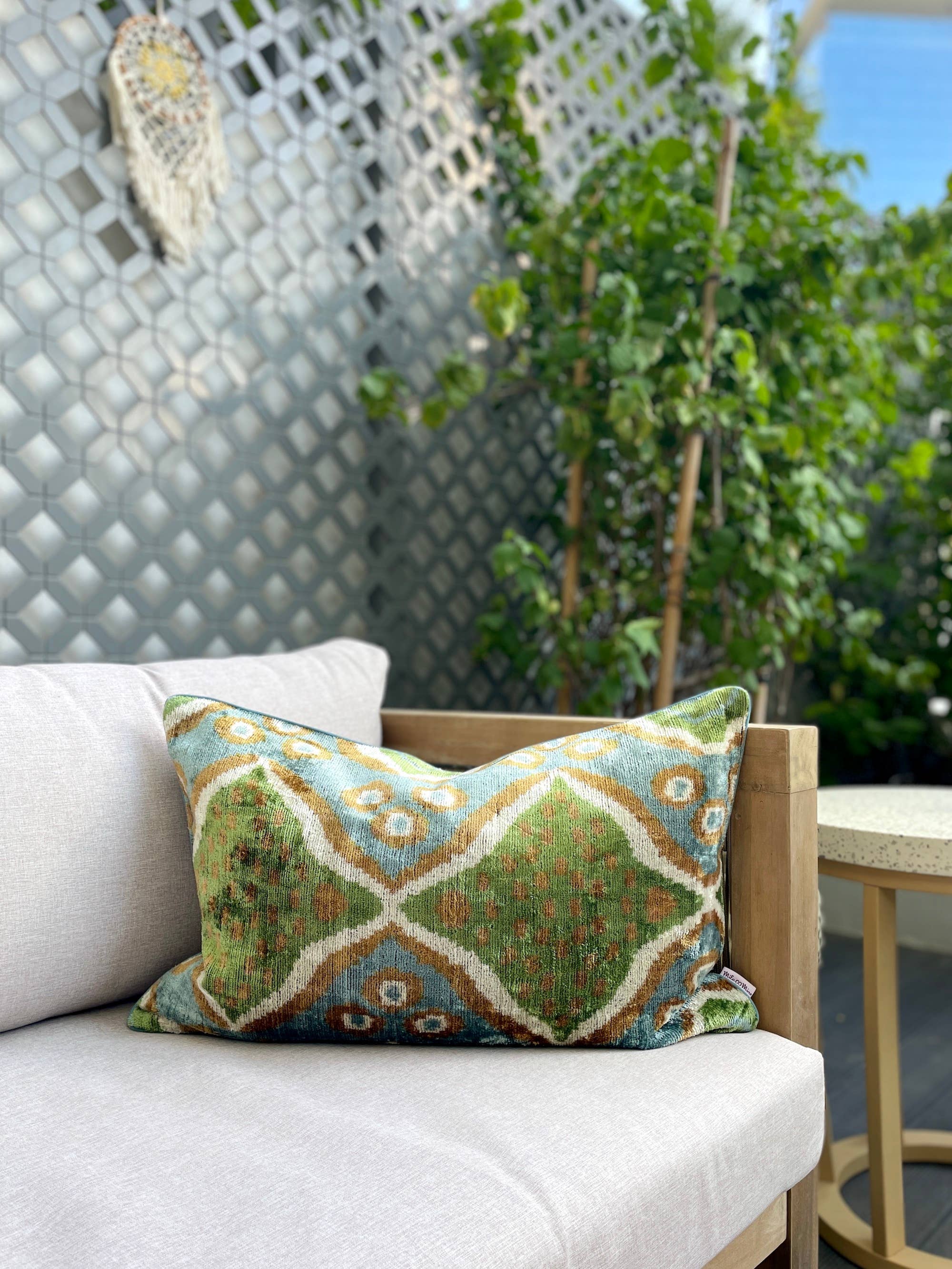 Mila∞Miro by Emelie - Wholesale Throw/Decorative Pillow - Velvet Ikat Cushion Roots | Velvet Ikat Pillow Cover10