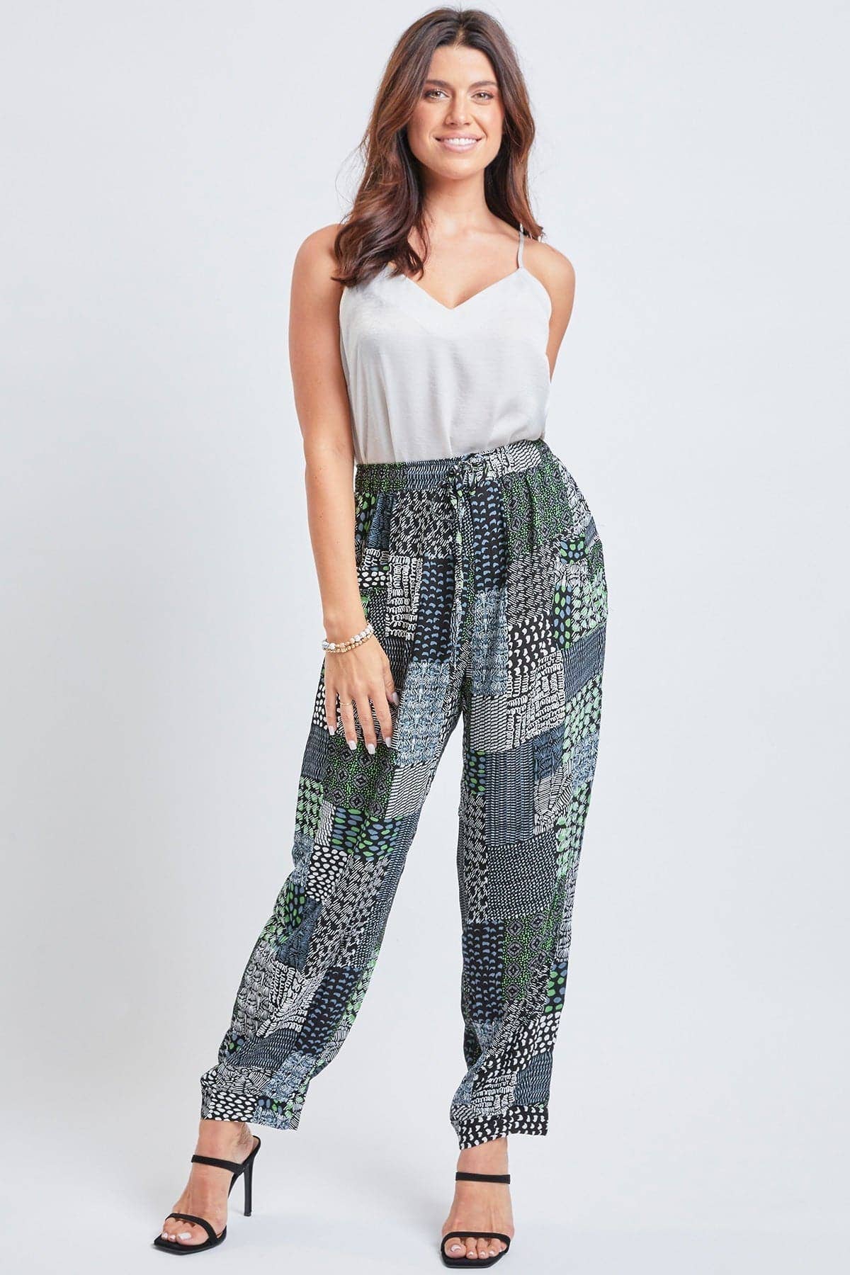 YMI - Wholesale Pants - Women's - Drawstring Wide Jogger Pant With Pleated Hem-WF1209CG30