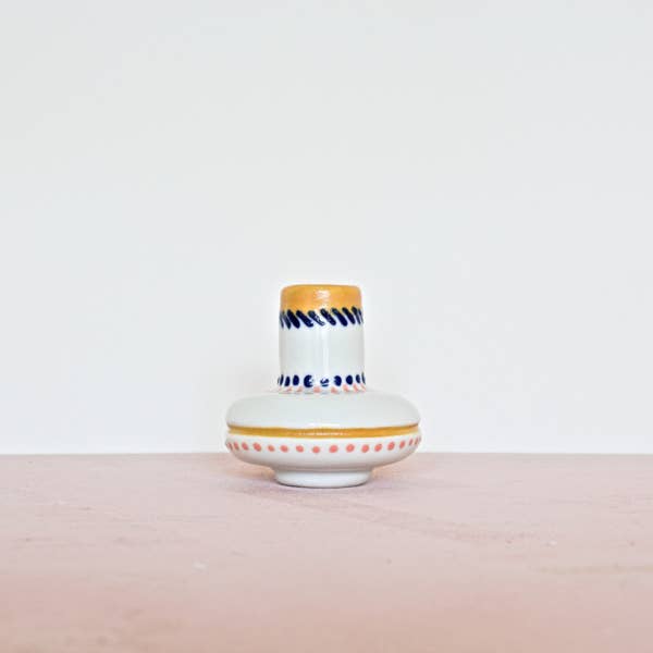 Vaso de porcelana Bulb S - Happy Pattern Warm por atacado de Desired-Design