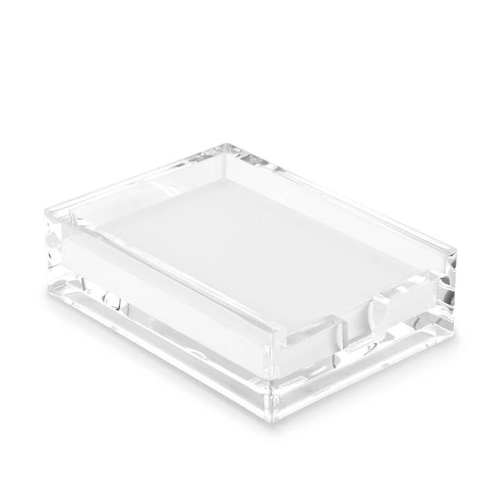 Huang Acrylic - Wholesale Desk Organizer - 4 X 6 Thick Note Pad Holder (W/ Paper)1