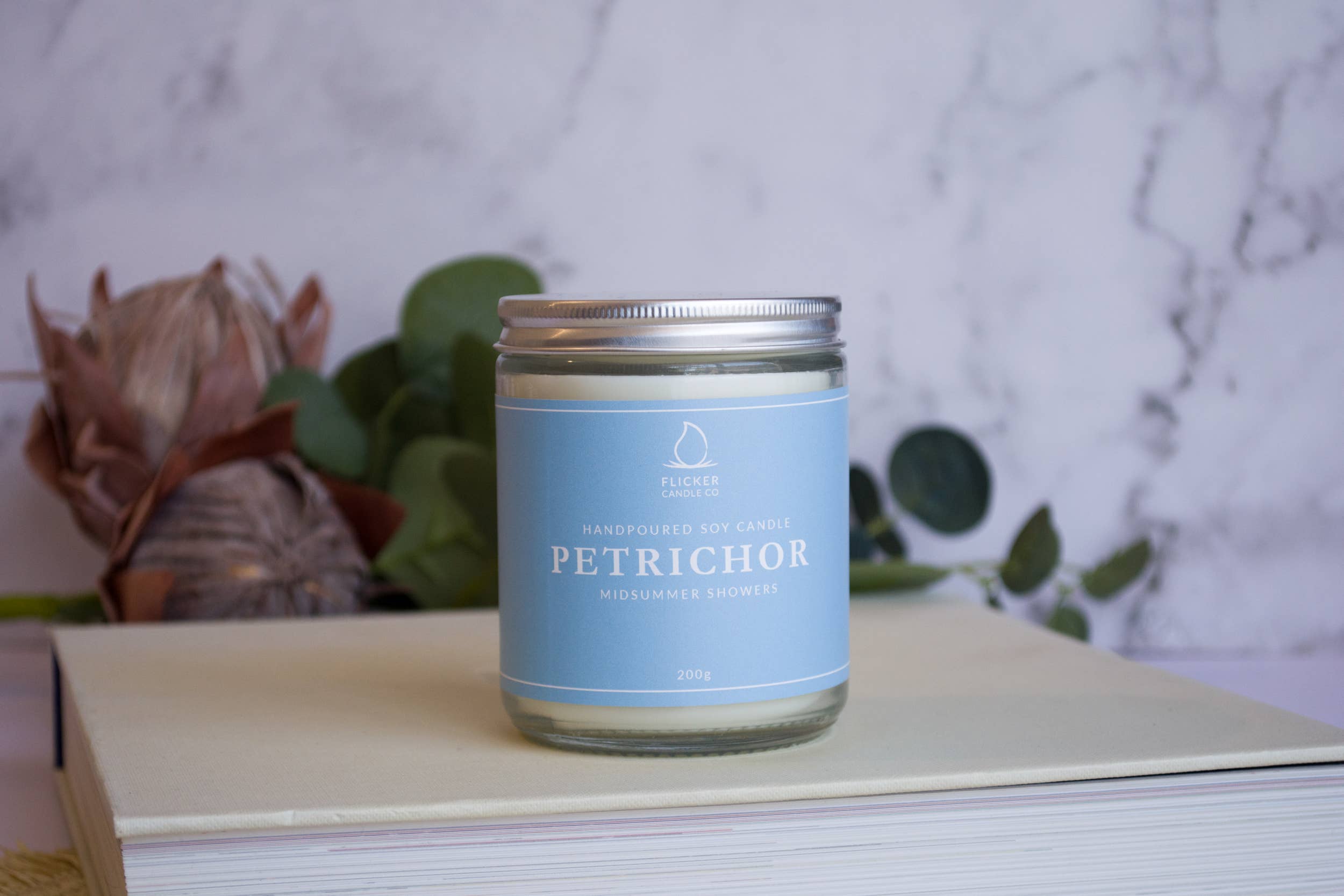 Flicker Candle Co - Wholesale Jar/Filled Candle - Petrichor Soy Candle1