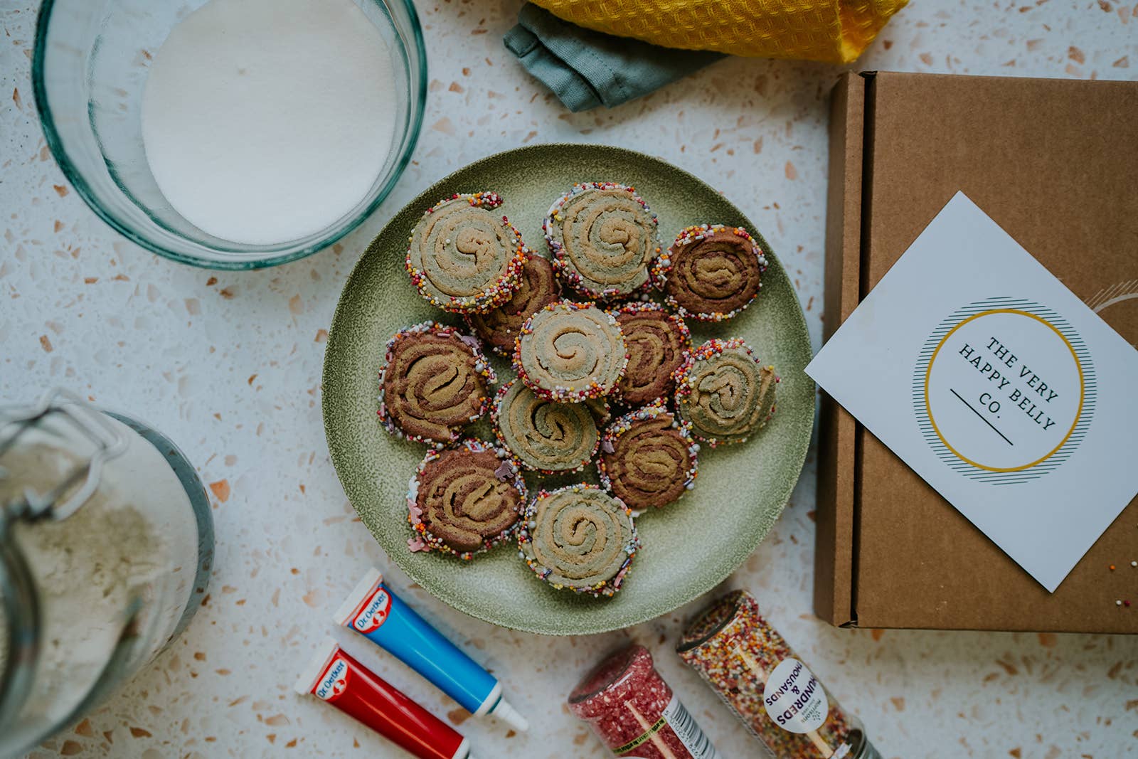 The Very Happy Belly Co. – wholesale Biscuit mix – Unicorn Swirl Biscuits1