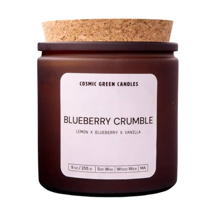 Blueberry Crumble Candle for wholesale by Cosmic Green Candles