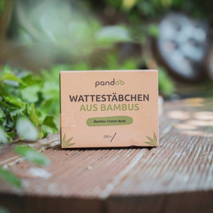 Pandoo - Wholesale Cotton Swab/Q-Tip - Bamboo cotton swabs with organic cotton | 200 pieces5