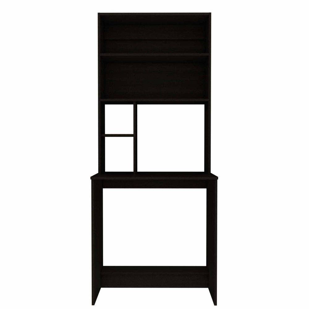 Treevol Furniture - Wholesale Desk Set - Monroe Computer Desk, Four Shelves, Black Wengue Finish0