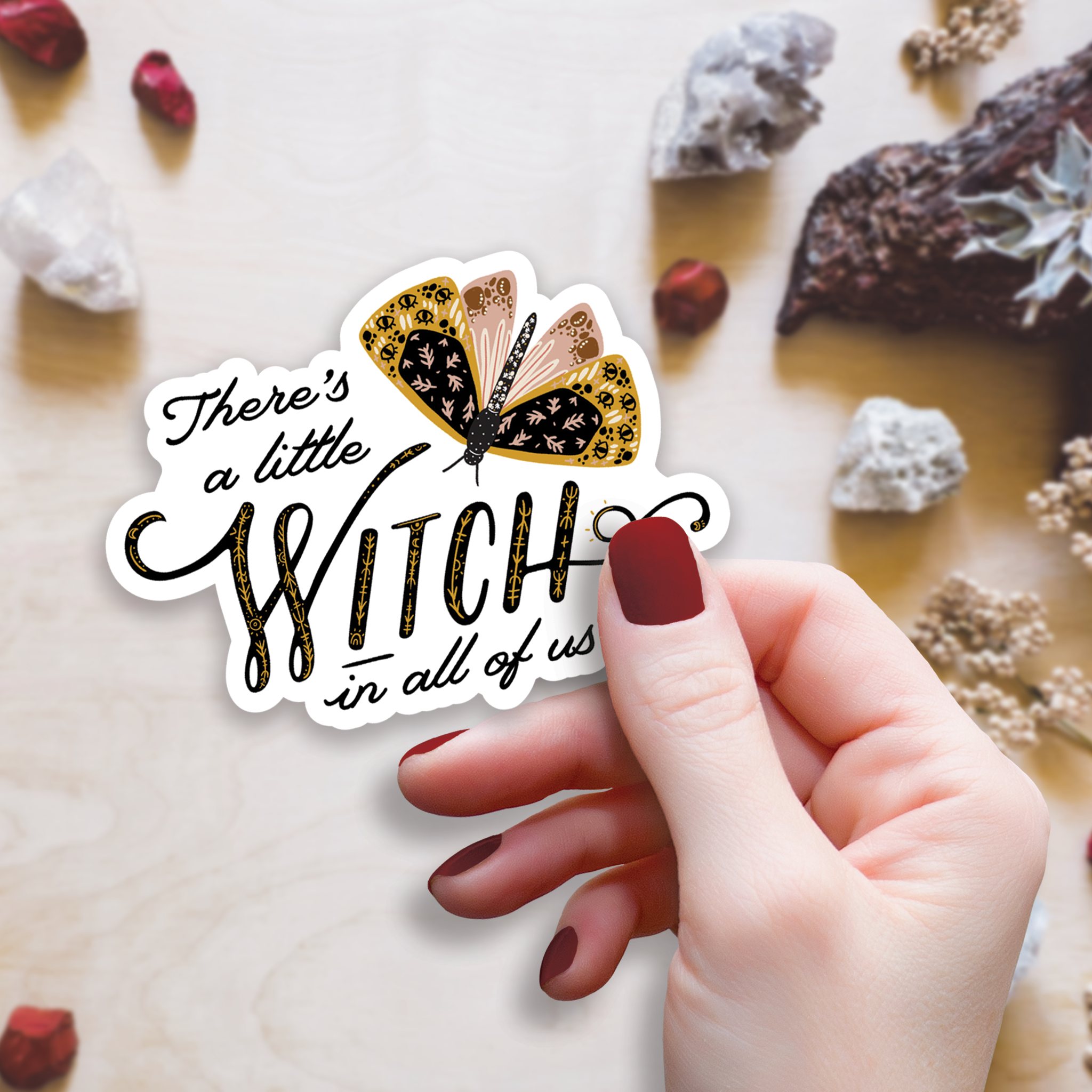 Kingdom of Threads - Wholesale Sticker - Little Witch In All Of Us Sticker, 3-inch3