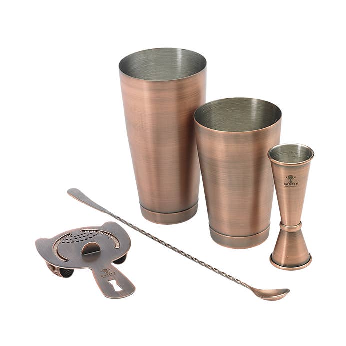 Barfly Mixology Gear & Mercer Culinary - Wholesale Bar Tool - Barfly M37101 Basics Cocktail Set, 5-Piece, Stainless Steel0