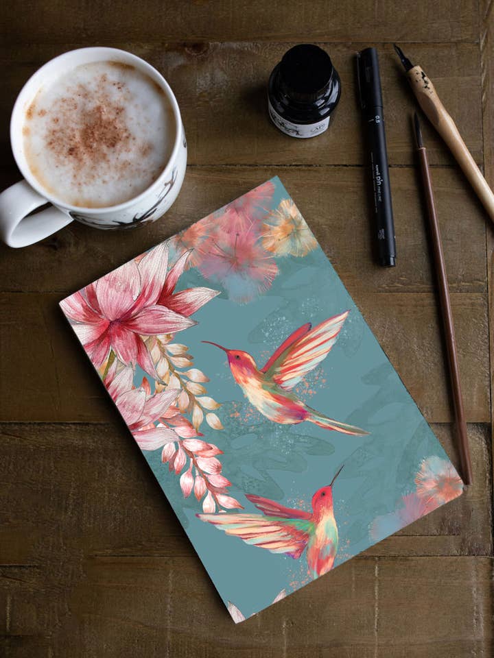 Cuaderno de Tapa Blanda A5 Hummingbird Perfect Bound para venta al por mayor de Dollyhotdogs