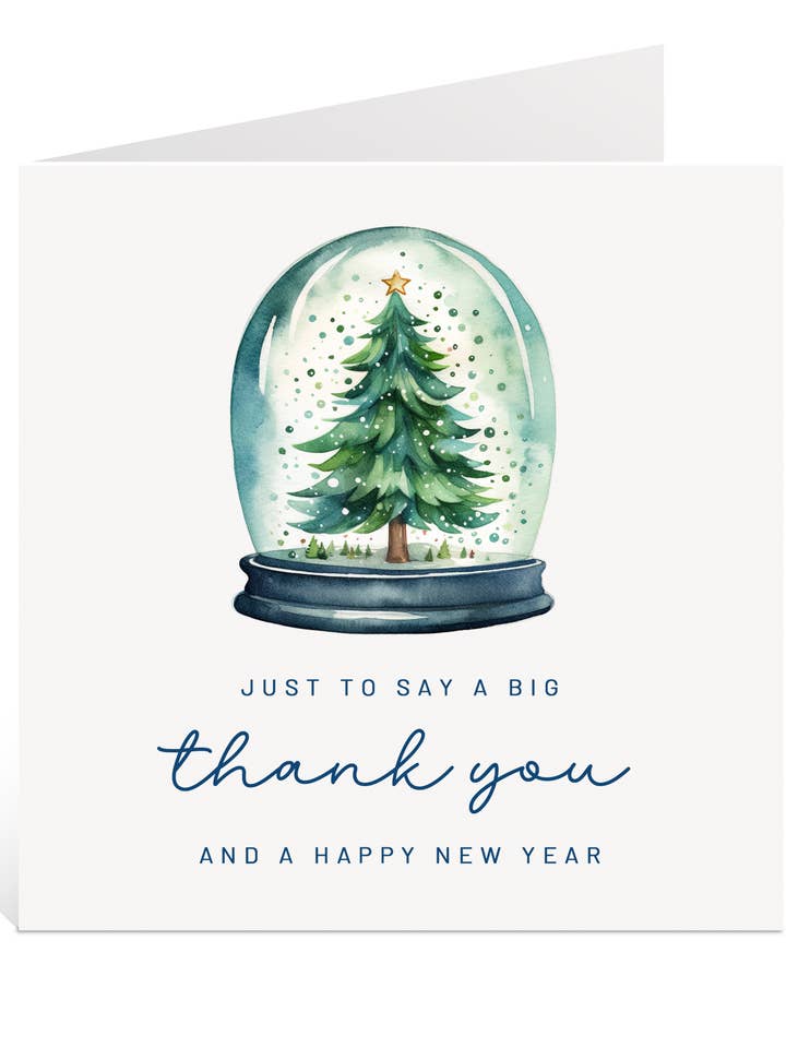Thank You and Happy New Year Card for wholesale by Creationery