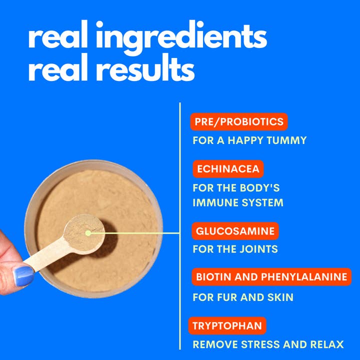 JAMPY – Großhandel Nahrungsergänzungsmittel für Haustiere – Katze/Hund – The Good Boy - 5-in-1 Multivitamin-Pulver für Hunde, pflanzlich2