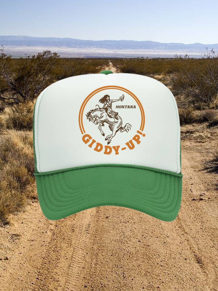 Gorra de Camionero Giddy Up Montana para venta al por mayor de Intrigue Ink