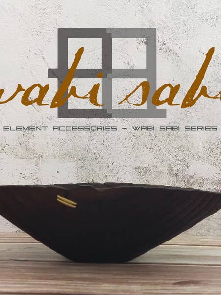 Cuenco de madera Wabi Sabi tallado a mano por maestro artesano para venta al por mayor de Element Accessories EU