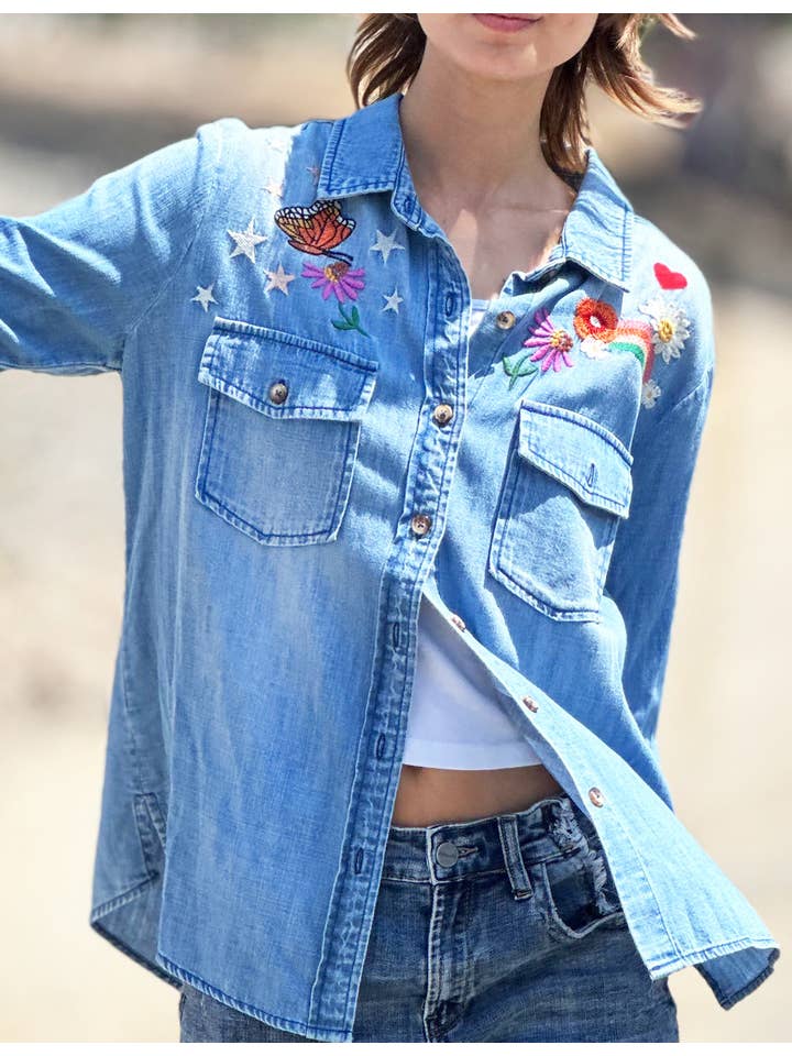 Denim Happy Place for wholesale on Faire