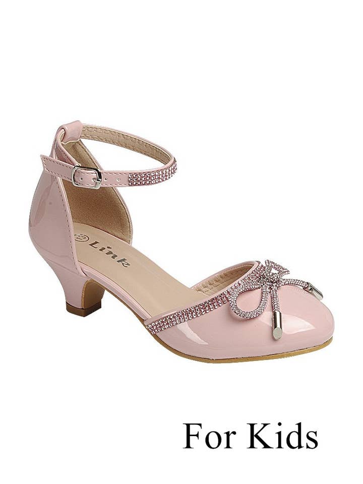 FASHION EMPORIO - Wholesale Low Heels - Women's - Kids Kitten Heel Party Shoes FL-DANA-71K