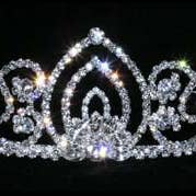 #15439 Living Orchid Tiara - 2" for wholesale by Bridal Store Jewelry