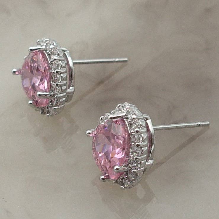 Daemon srls - Wholesale Stud/Post Earrings - DIANA ~Orecchini a bottone con cubic zirconia a forma di cuore11