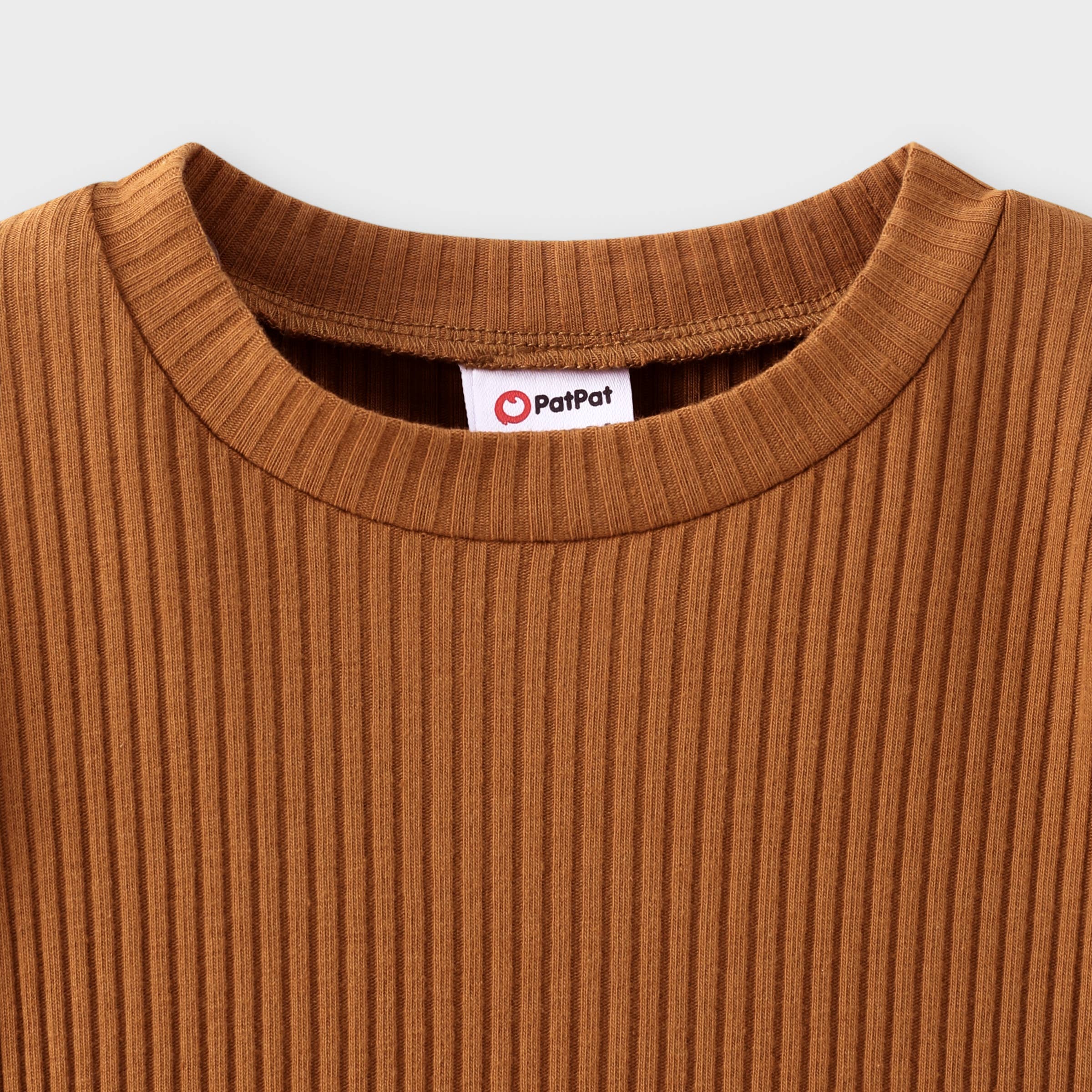 PatPat - Wholesale Top & Pant Set - Baby - 2pcs Baby Boy Solid Cotton Pullover and Dinosaur Pants Set15