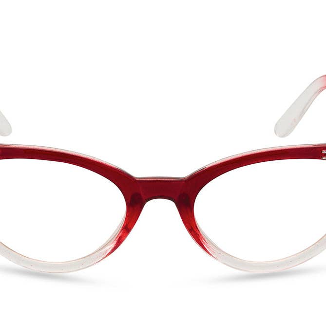 Lunettes yeux de chat Betty - Cristal rouge pour la vente par Retropeepers Ltd