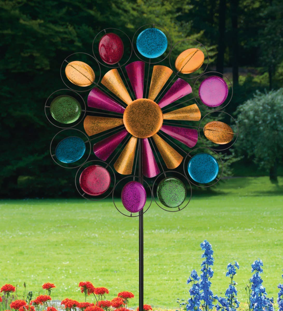 Regal Art & Gift - Wholesale Wind Spinner - 32" Rotating Wind Spinner - Mardigras3