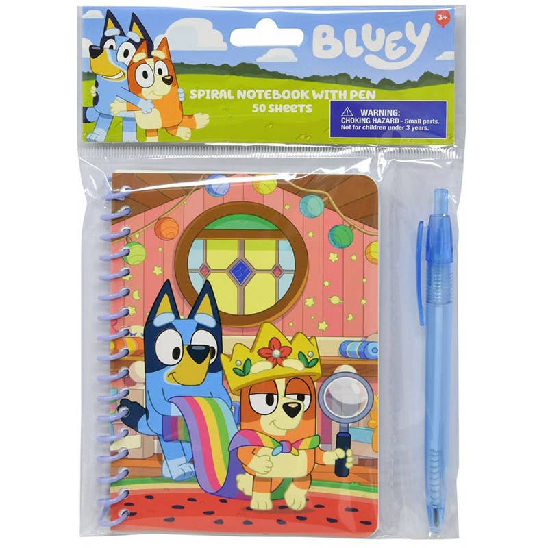 Deluxe Import Trading - Wholesale School Supplies - Kids - Bluey Spiral Notebook with Pen0