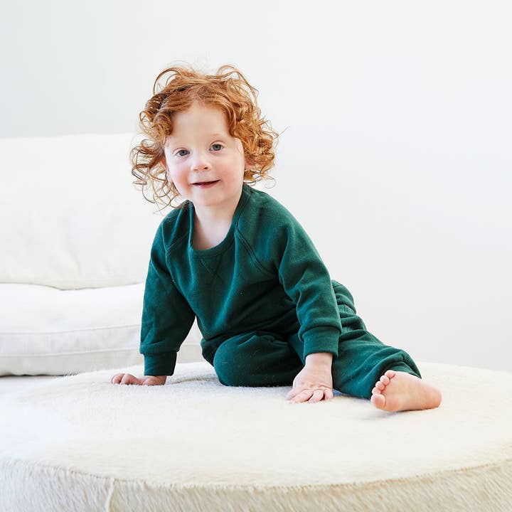Toddler & Kid 3/4 Oversized Organic Blanket Blend Loungewear for wholesale by PAIGELAUREN baby & toddler