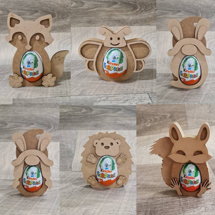 6 Eggheads – Spring - kinder holder for wholesale by Manchester Craft Blanks