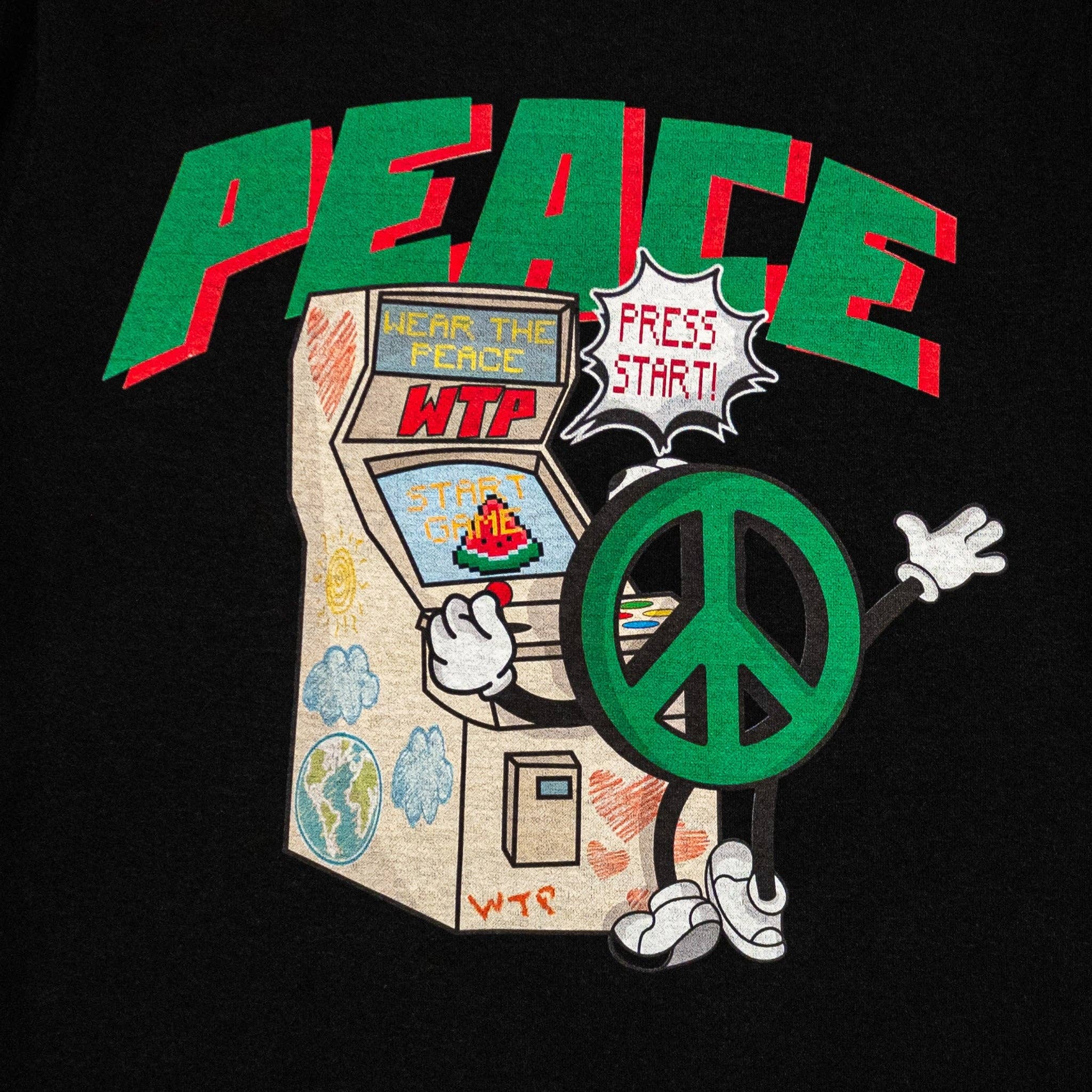 Wear The Peace - Wholesale Graphic Sweatshirt - Unisex - Peace Arcade Crewneck1