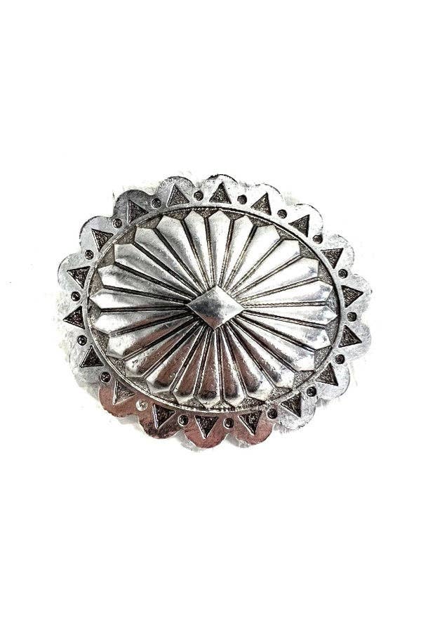 Snowing West - Wholesale Belt Buckle - Unisex - WESTERN CONCHO BELT BUCKLE0