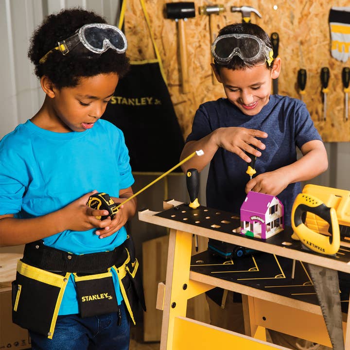 Toysmith - Wholesale Toy Set - Kids - Red Toolbox Stanley Jr. 10-Piece Toolset