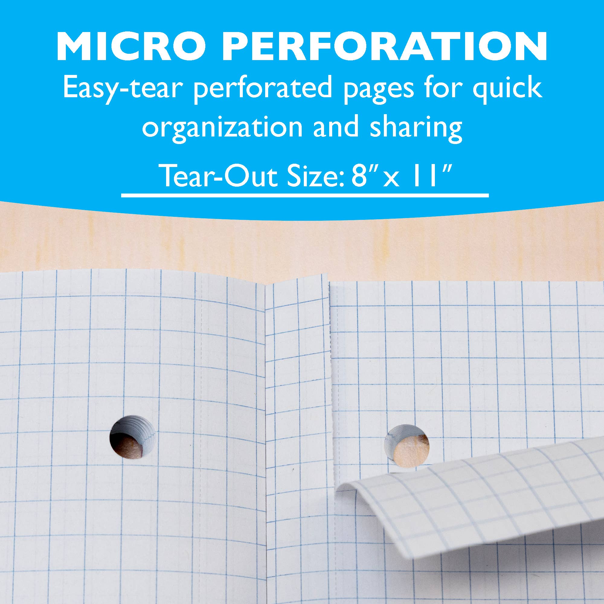 BAZIC Products - Wholesale Notebook - Notebook Reversible, Quad Ruled 8.5" X 11" 80 Ct.2