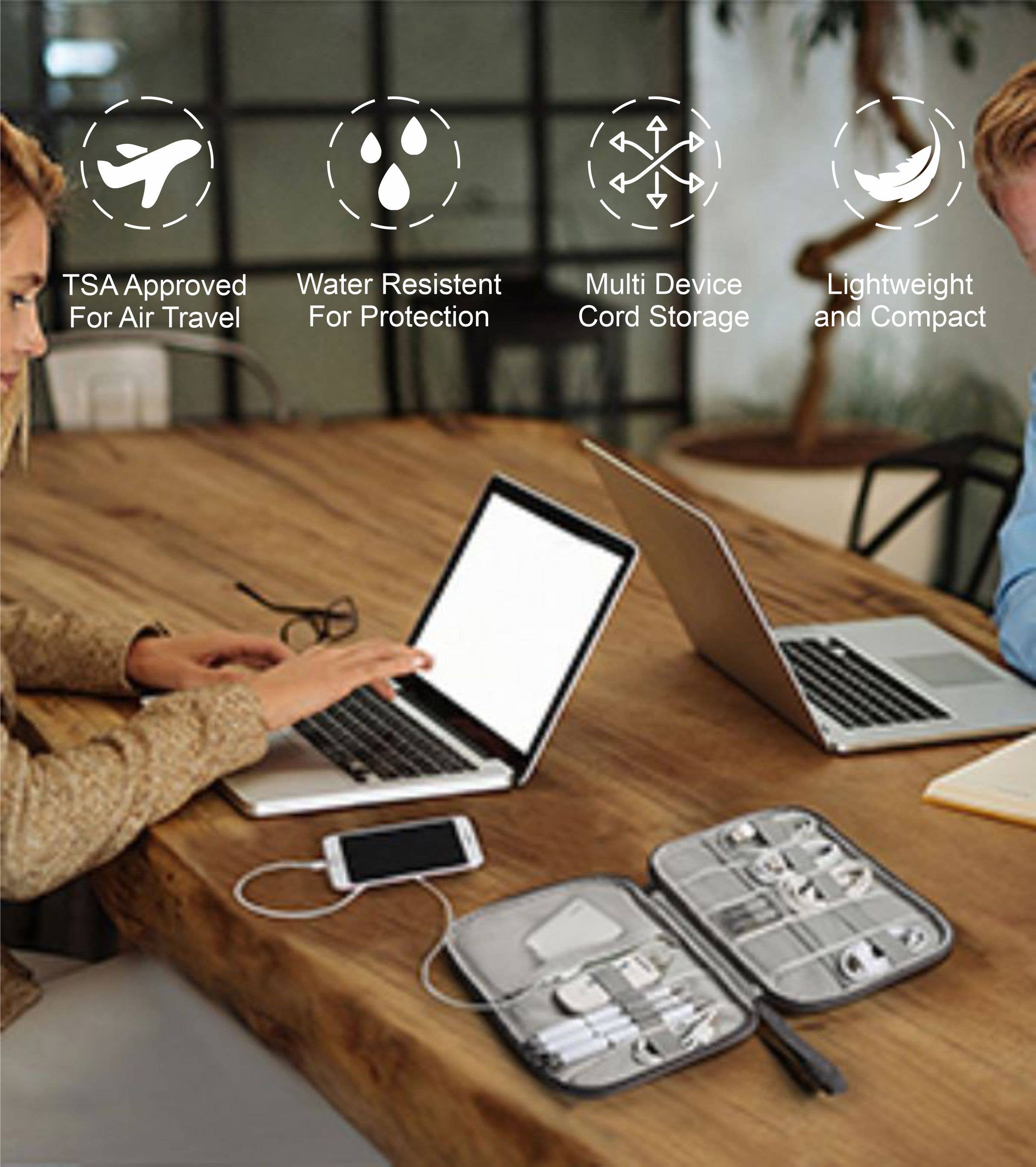 Plain To Personal LLC - Wholesale Cord Holder - Travel Cable Managment Organizer4