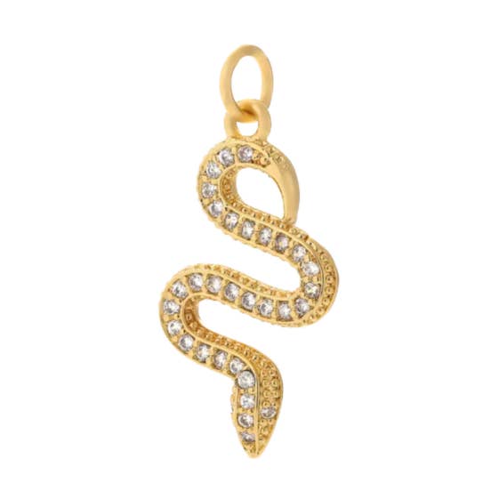 Diamante Snake Charm for wholesale by Coco Luna Collection