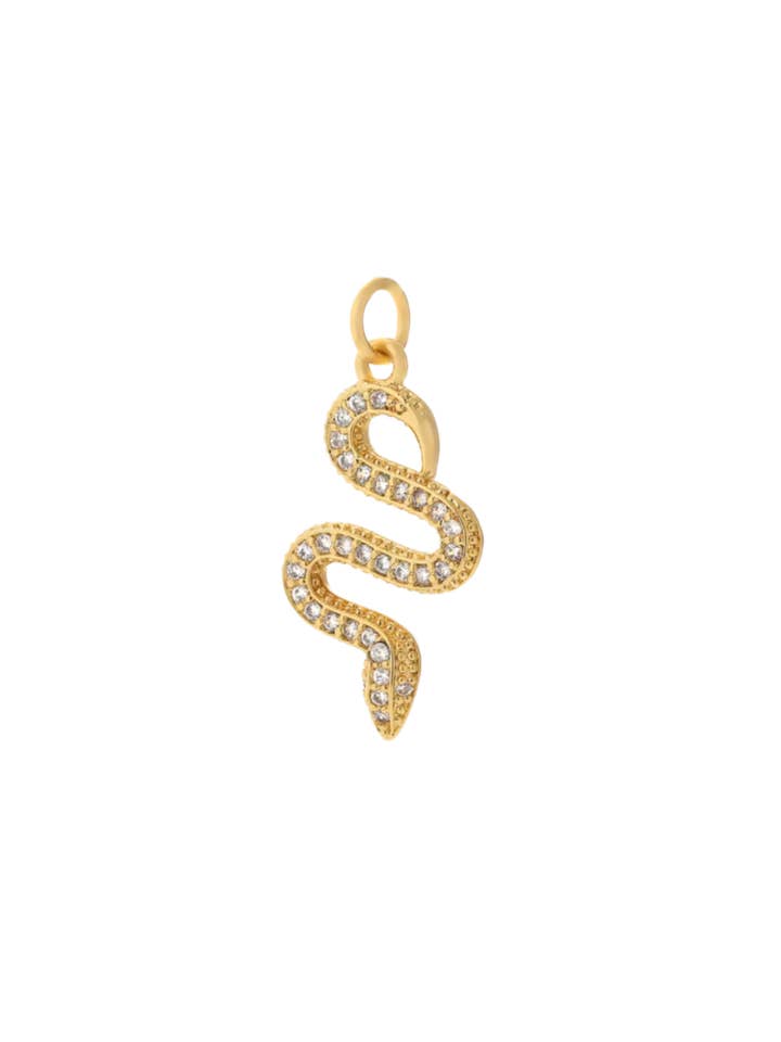 Diamante Snake Charm for wholesale by Coco Luna Collection