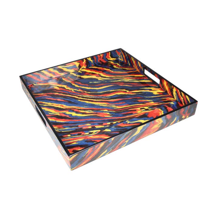 Van Gogh - Plateau carré 16" pour la vente par Pacific Connections