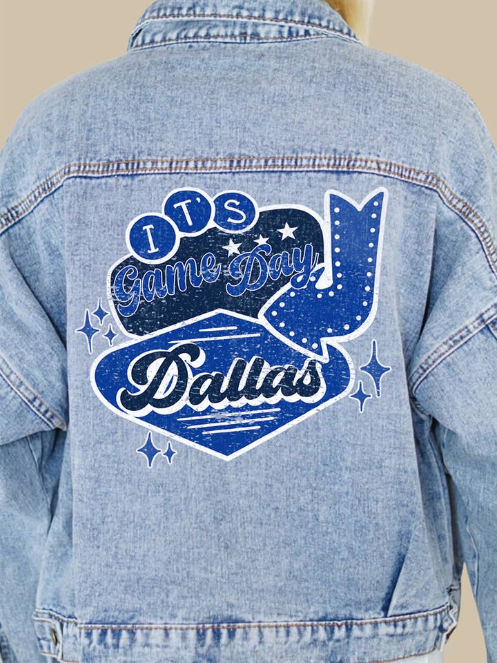 Chaqueta vaquera Dallas It's Game Day para venta al por mayor de Rivalry Runway
