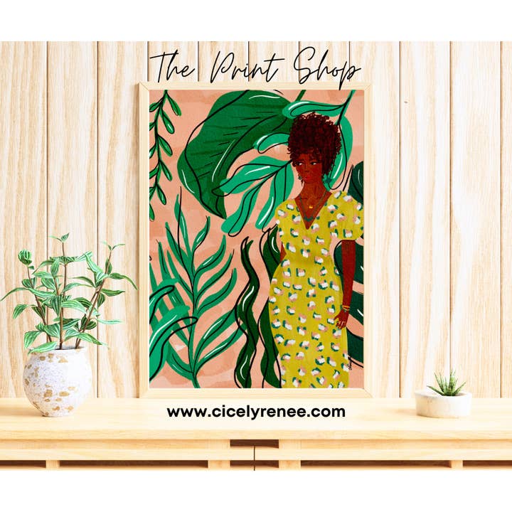 Wear The Dress in Yellow Art Print - TPS for wholesale by Sincerely, Peace by CicelyRenee