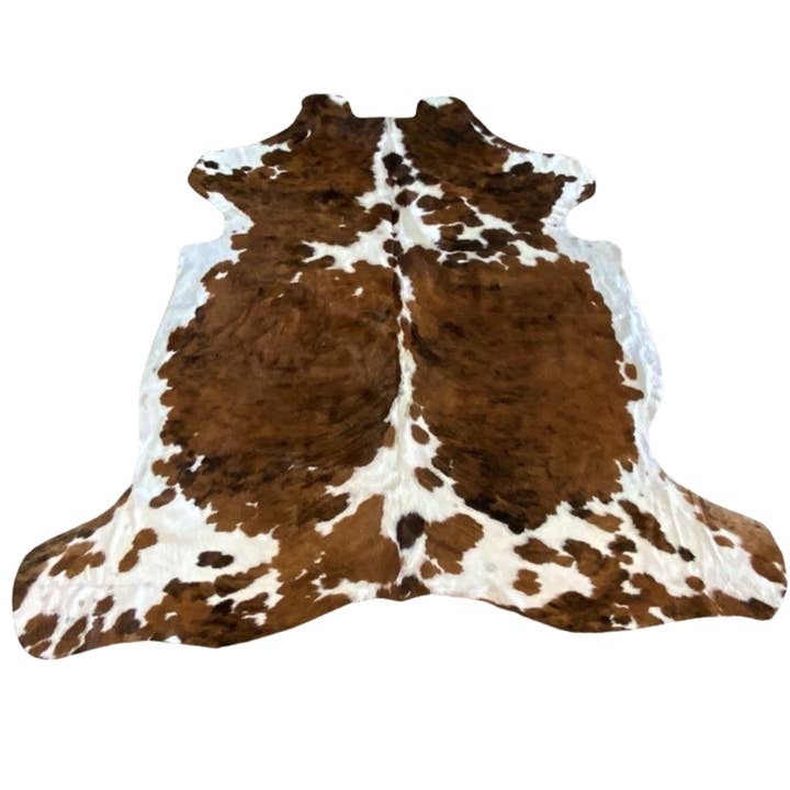 Cuero de alfombra de piel de vaca 100% genuino en 5 pies x 6 pies tricolor para venta al por mayor de Cowhide Texas Store Inc