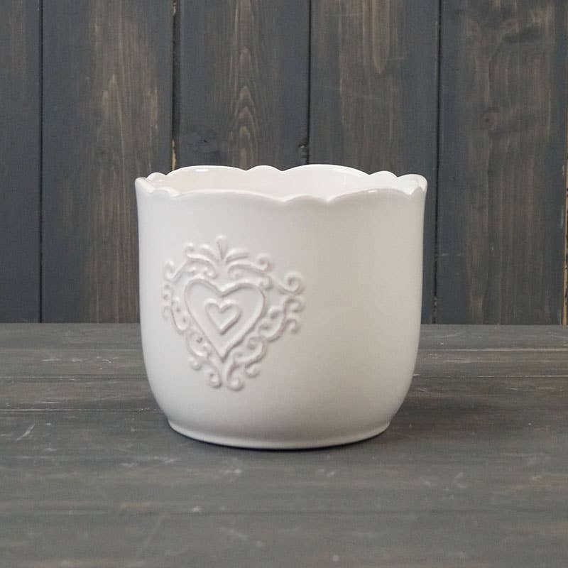 Satchville – wholesale Plant pot – Large White Ceramic Pot0