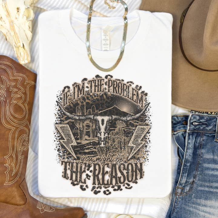 Trendznmore - Wholesale T-Shirt (Graphic) - Women's - If I'm the Problem Country Western Graphic T-Shirt