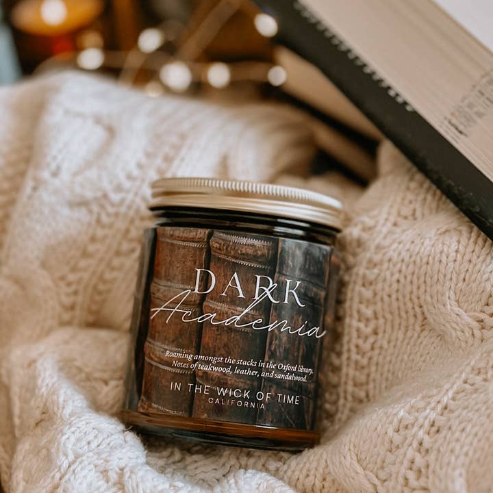 In the Wick of Time - Wholesale Jar/Filled Candle - Dark Academia Candle5