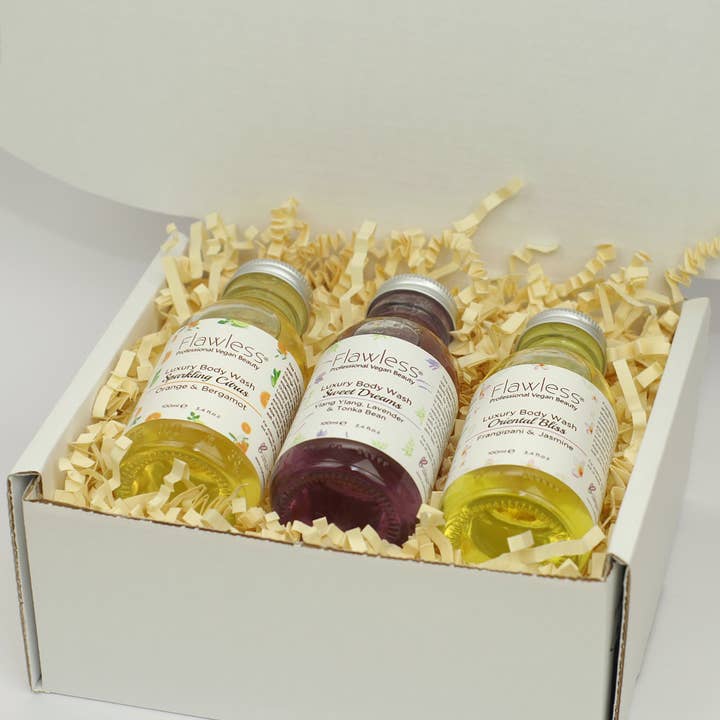 Flawless - Wholesale Body Wash/Shower Gel - Luxury Body Wash Gift Set - 3 x 100ml