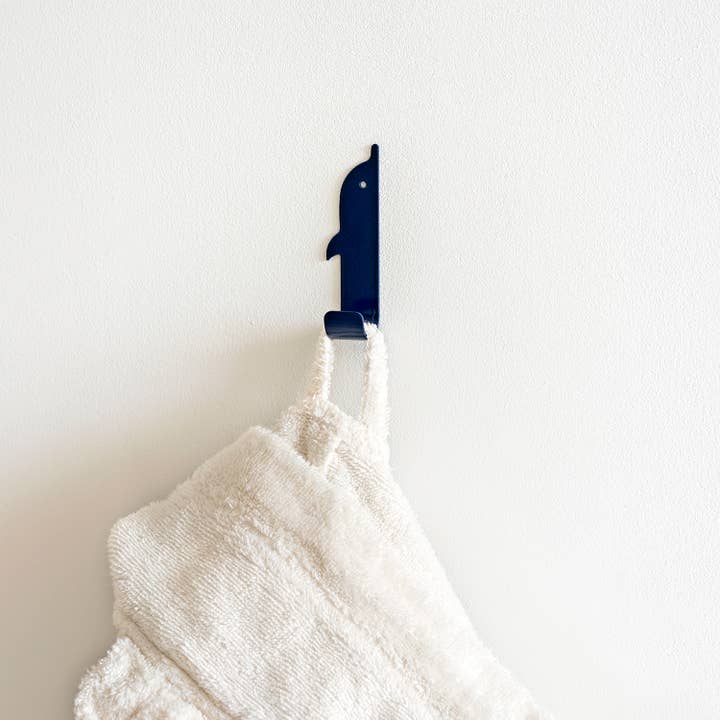 Kids Bathroom Wall Hook Dolphin Blue for wholesale by Marnelly