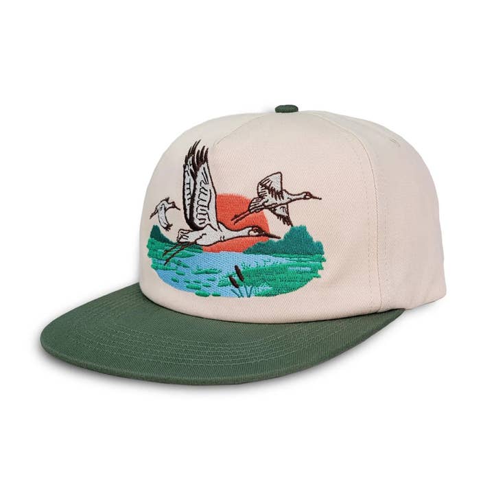 Ivory Sandhill Crane Hat for wholesale on Faire2